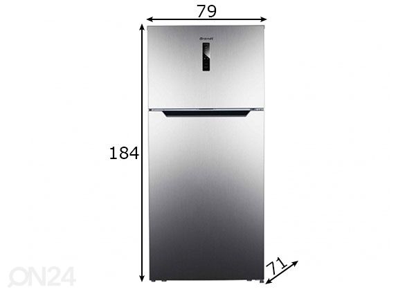 Холодильник Brandt BFD8580NX размеры