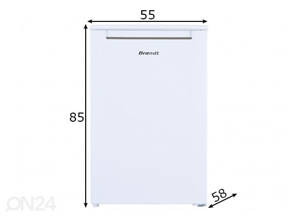 Холодильник Brandt BLT510FSW размеры