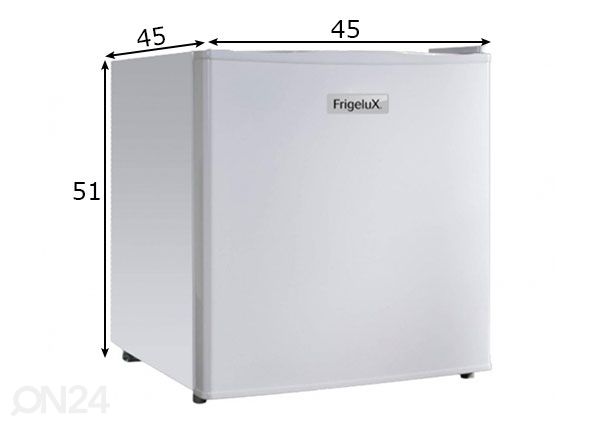 Холодильник Frigelux RCU48BE размеры