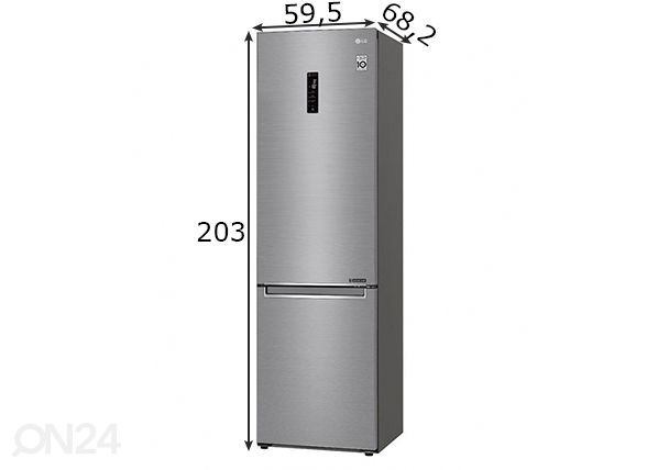 Холодильник LG размеры