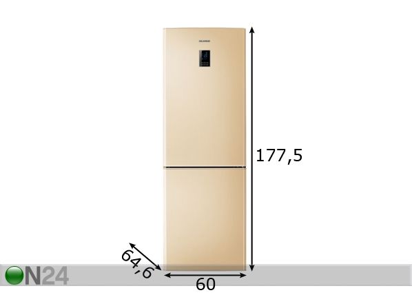 Холодильник Samsung RL34ECMS1/BWT размеры