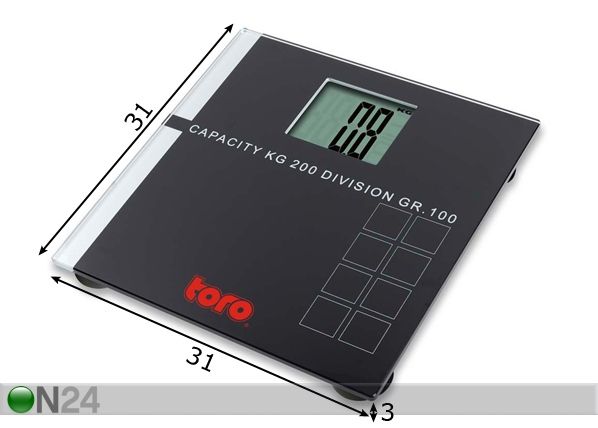 Цифровые персональные весы Grand мах 200 кг размеры