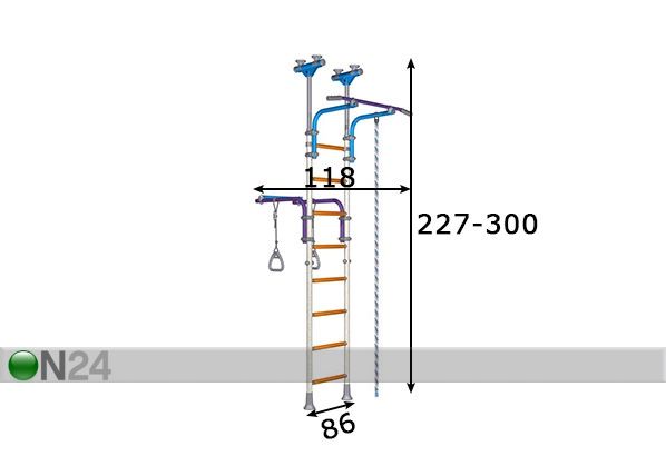 Шведская стенка Transformer размеры