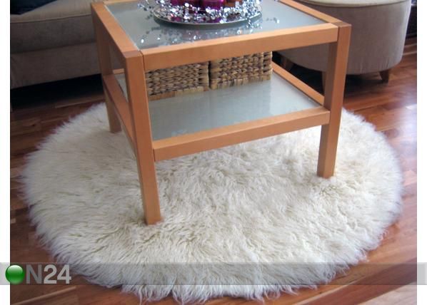 Шерстяной ковёр Flokati круглый 120х120 см
