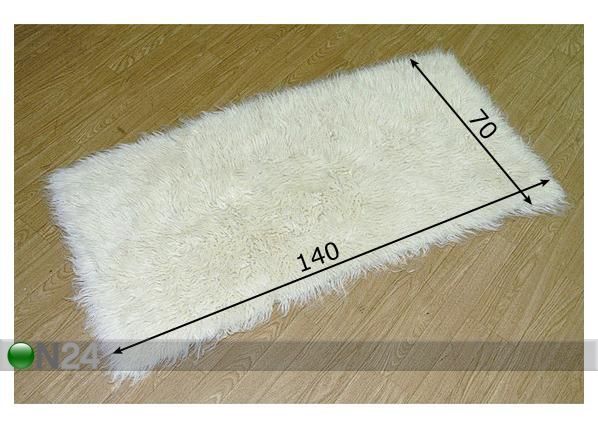 Шерстяной ковёр Flokati 70х140 см размеры