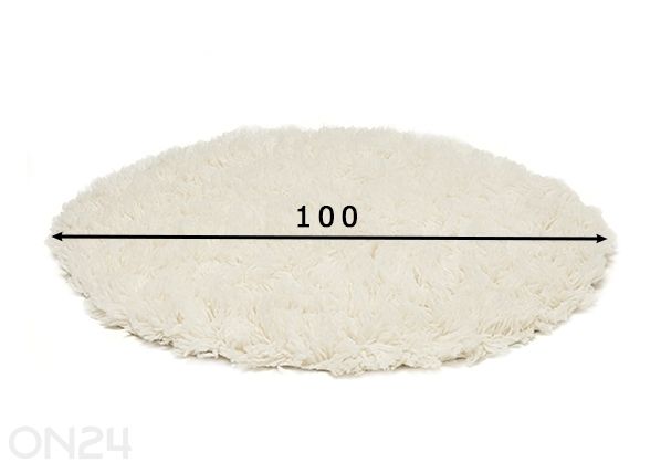 Шерстяной ковер Flokos Ø100 см размеры
