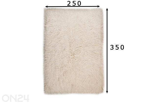 Шерстяной ковер Flokos 250x350 см размеры