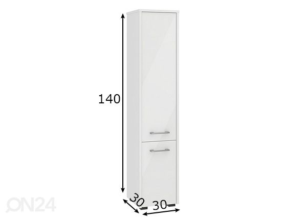 Шкаф в ванную Fin размеры