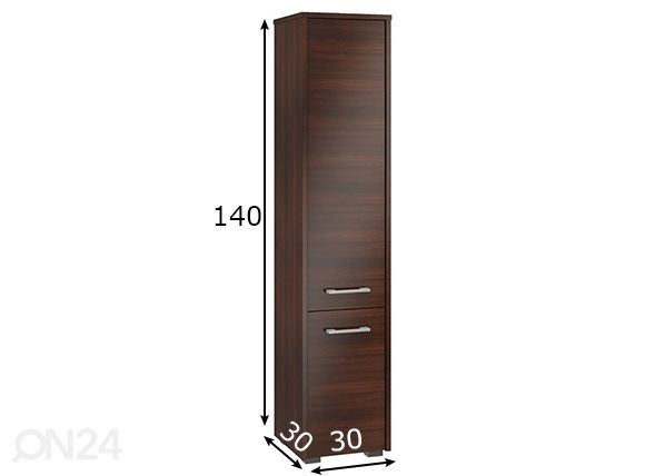 Шкаф в ванную Fin размеры