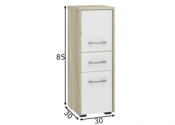 Шкаф в ванную Fin I размеры