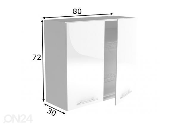 Шкаф для посуды 80 cm размеры