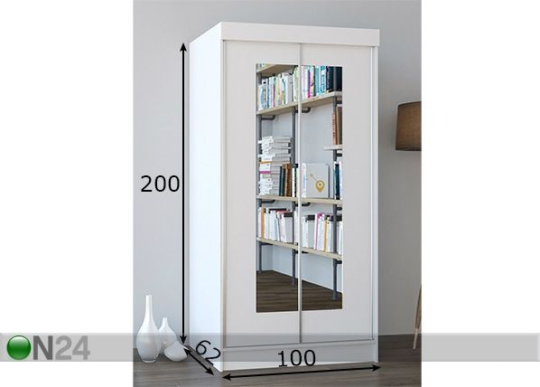 Шкаф-купе 100 cm размеры