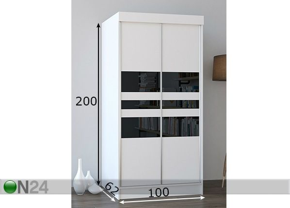Шкаф-купе 100 cm размеры