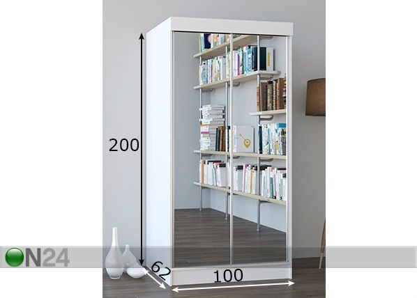 Шкаф-купе 100 cm размеры