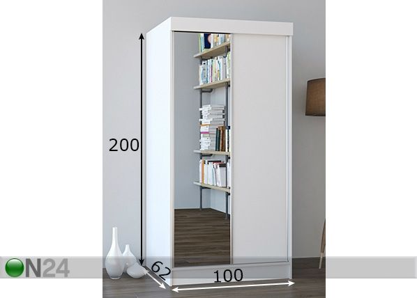 Шкаф-купе 100 cm размеры