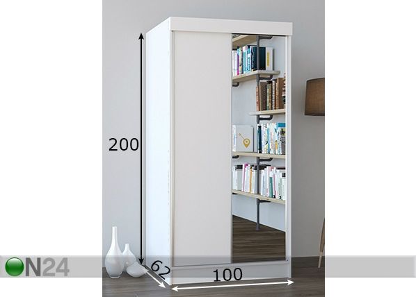 Шкаф-купе 100 cm размеры