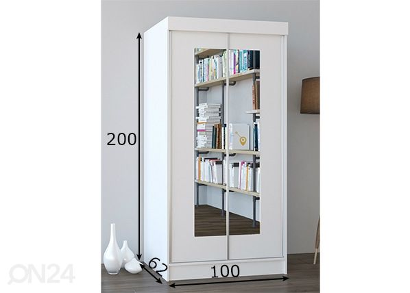 Шкаф-купе 100 cm размеры