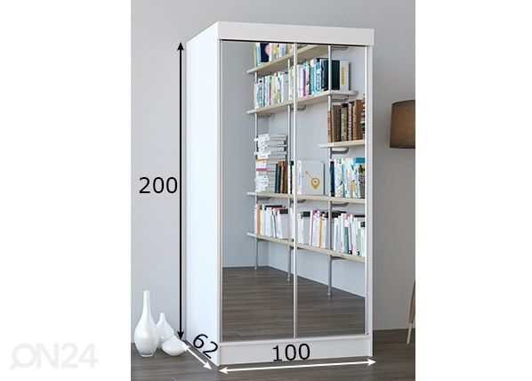 Шкаф-купе 100 cm размеры