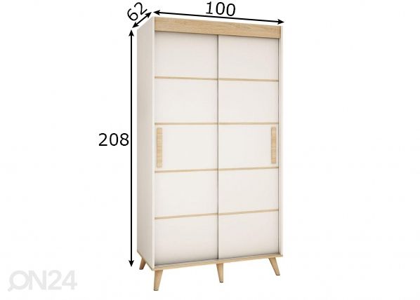 Шкаф-купе 100 cm размеры