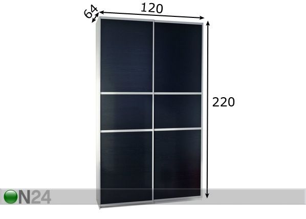 Шкаф-купе 120 cm размеры