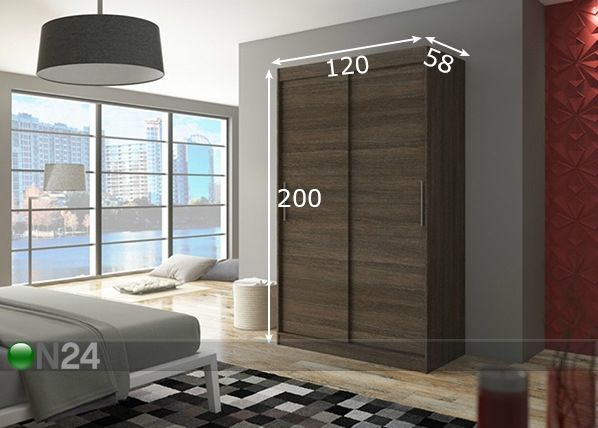 Шкаф-купе 120 cm размеры