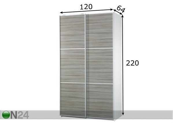 Шкаф-купе 120 cm размеры