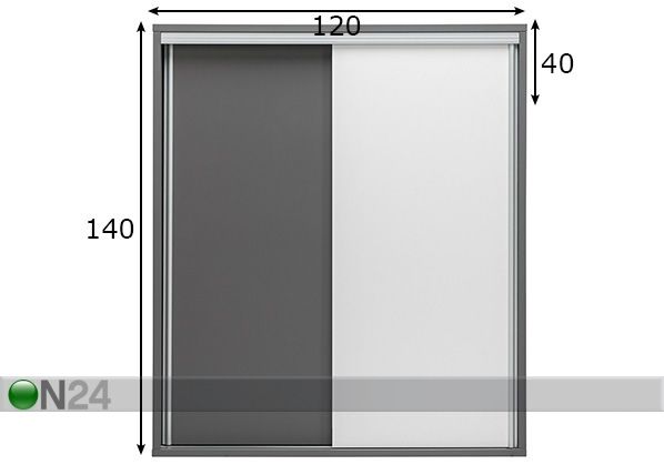 Шкаф-купе 120 cm размеры