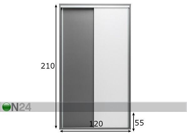 Шкаф-купе 120 cm размеры