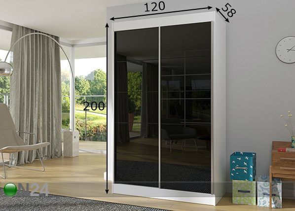 Шкаф-купе 120 cm размеры