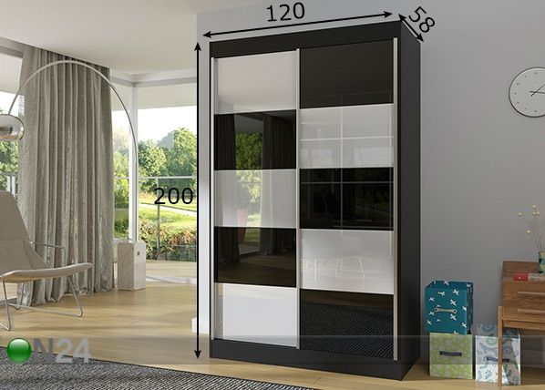 Шкаф-купе 120 cm размеры