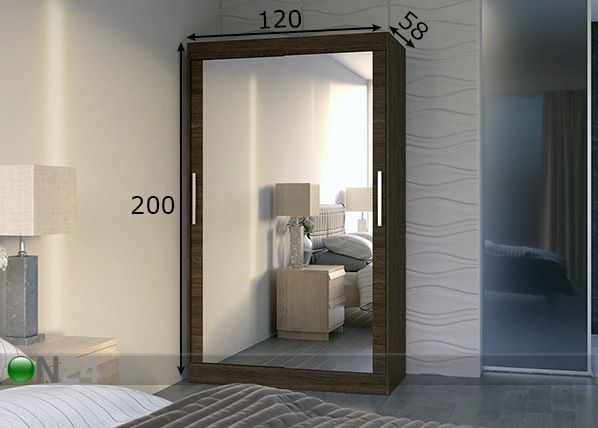 Шкаф-купе 120 cm размеры