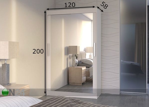 Шкаф-купе 120 cm размеры
