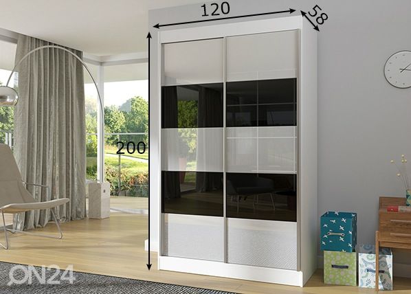 Шкаф-купе 120 cm размеры
