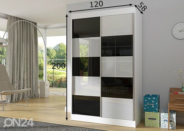 Шкаф-купе 120 cm размеры