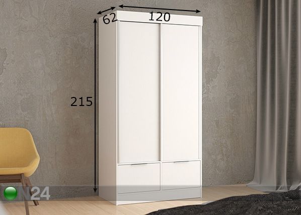 Шкаф-купе 120 cm размеры