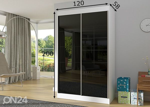 Шкаф-купе 120 cm размеры
