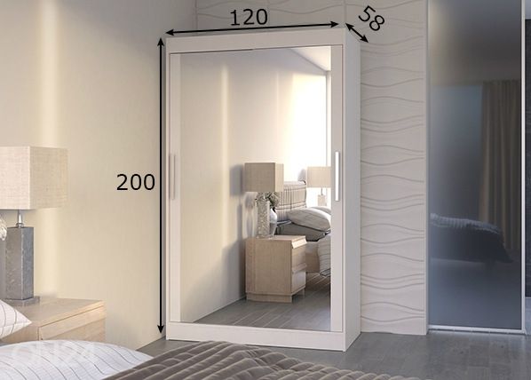 Шкаф-купе 120 cm размеры