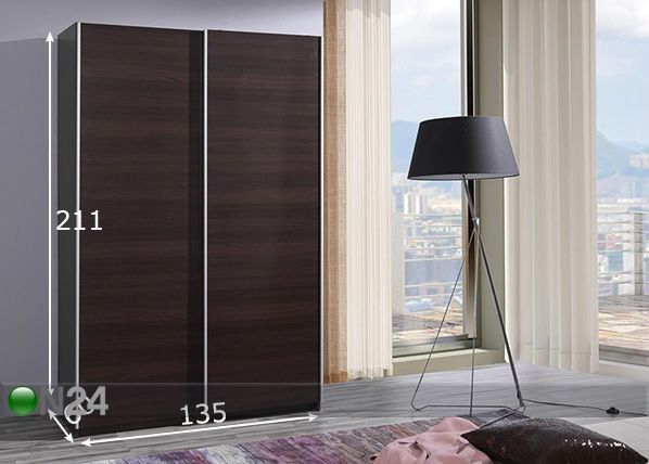 Шкаф-купе 135 cm размеры