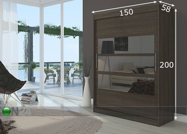 Шкаф-купе 150 cm размеры