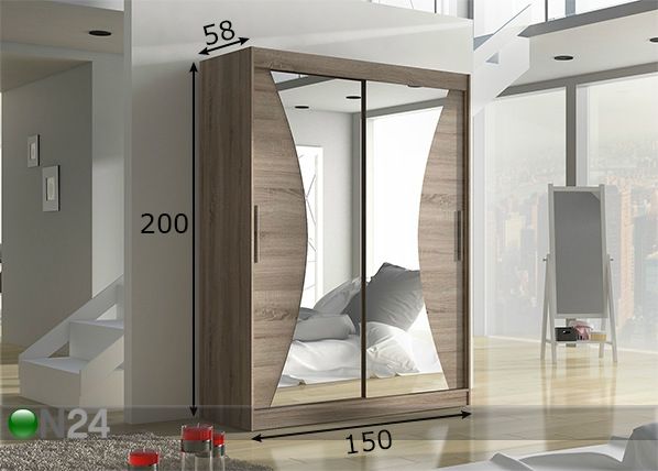 Шкаф-купе 150 cm размеры