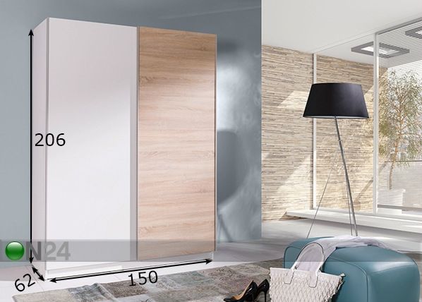 Шкаф-купе 150 cm размеры