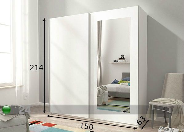 Шкаф-купе 150 cm размеры