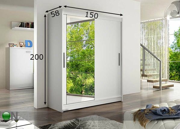 Шкаф-купе 150 cm размеры