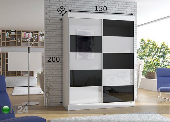 Шкаф-купе 150 cm размеры