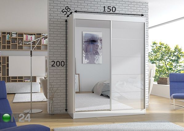 Шкаф-купе 150 cm размеры