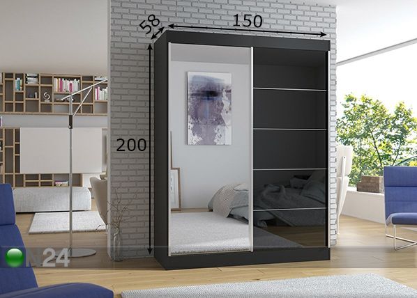 Шкаф-купе 150 cm размеры