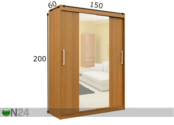 Шкаф-купе 150 cm размеры