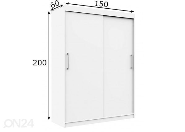 Шкаф-купе 150 cm размеры