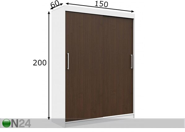 Шкаф-купе 150 cm размеры
