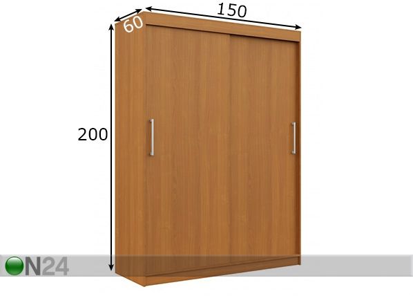 Шкаф-купе 150 cm размеры